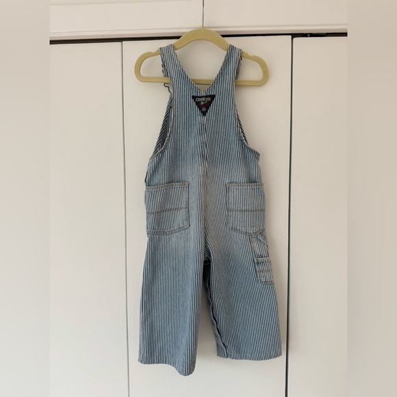 Vintage Oshkosh ticking overalls- 24 m - Picture 2 of 4